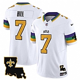 Men's New Orleans Saints #7 Taysom Hill White 2024 F.U.S.E. Vapor Limited Stitched Jersey,baseball caps,new era cap wholesale,wholesale hats